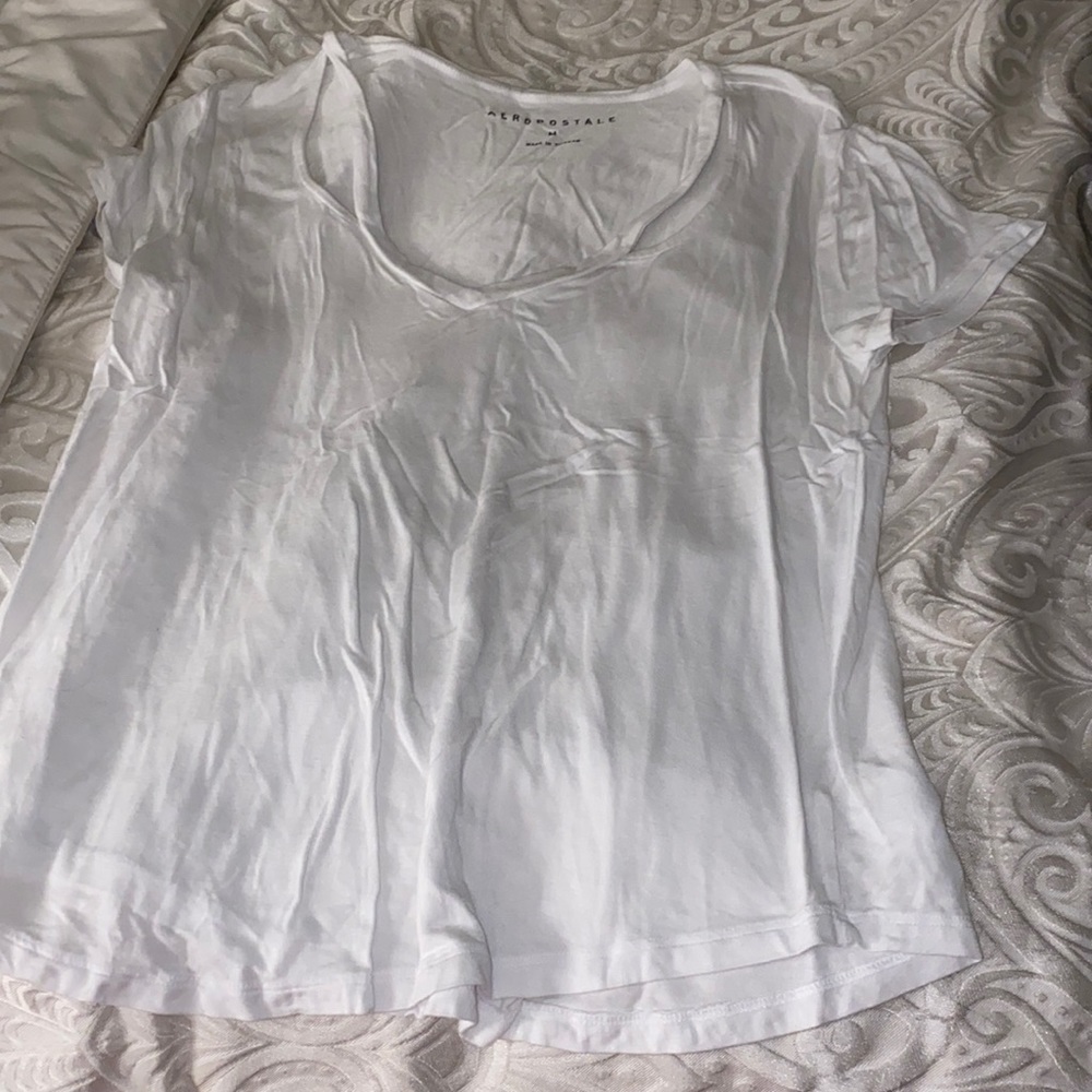 White v neck top